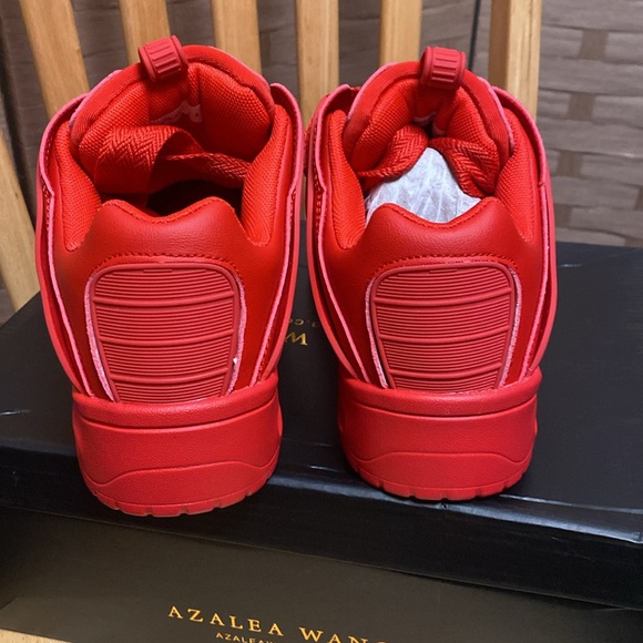 Azalea Wang 8 NWB RED 2” platform sneakers - Picture 3 of 6